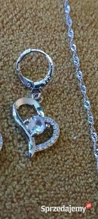 Komplet biżuterii srebrnej 925 srebro