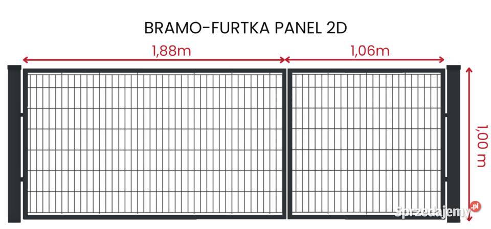 BramoFurtka Panel 106m188m10m Antracyt Zamość