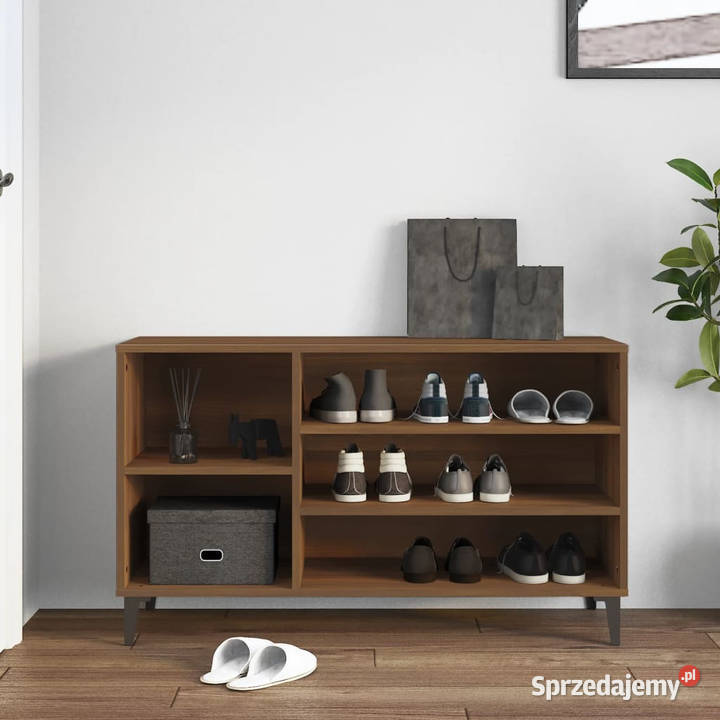 Szafka na buty brązowy dąb 102x36x60 WM819755 Warszawa