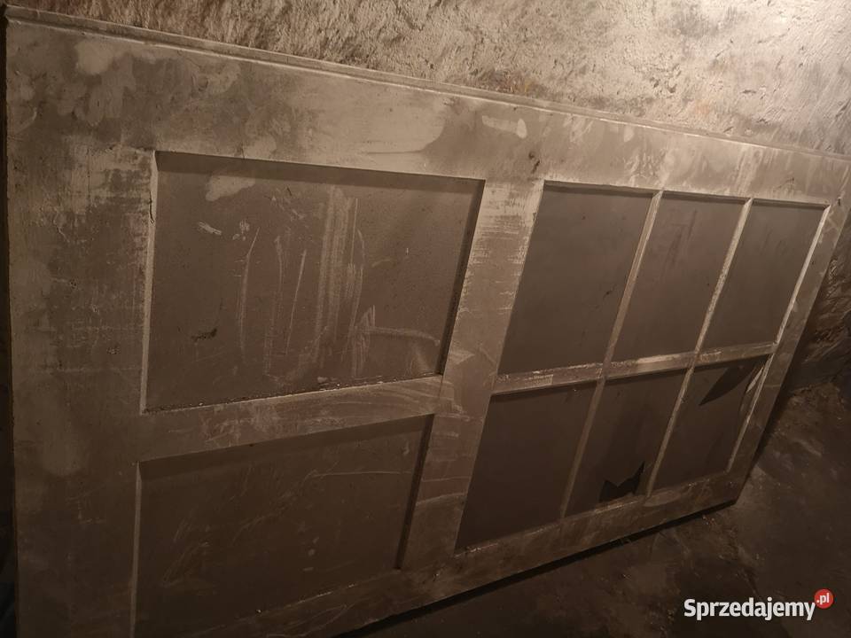Drzwi drewniane 2m x 110 m stare szary Pozostałe dolnośląskie Wałbrzych