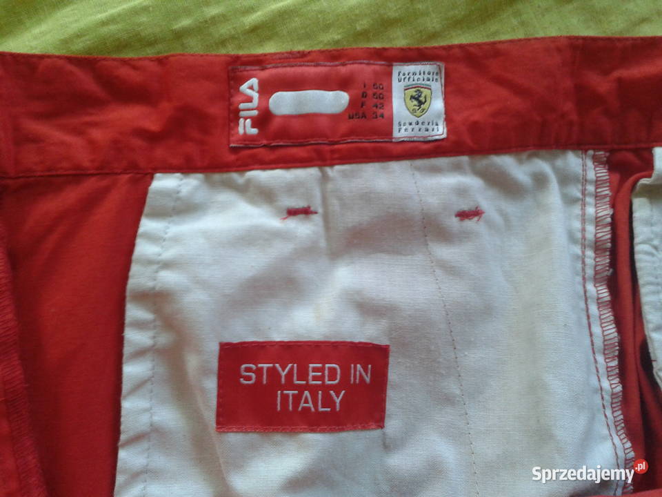 spodnie FILA SCUDERIA FERRARI rozmiar I50 D50 Rozmiar uniwersalny Pozostałe lubelskie Chełm