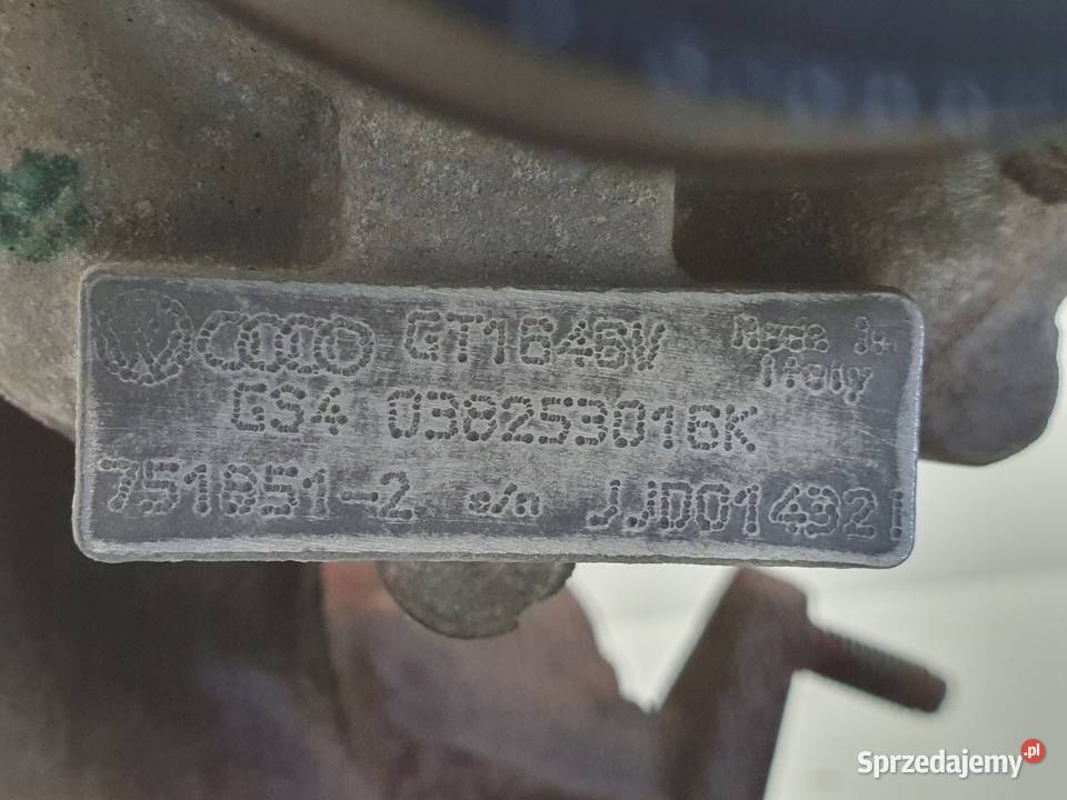 VW Golf V 19 TDI TURBOSPRĘŻARKA turbo 038253016K Janów