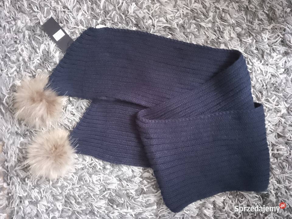 Szał szalik damski z pomponami Chrzanów sprzedam