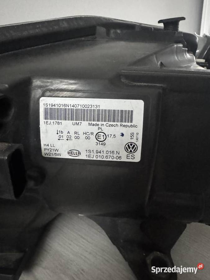 Przednie Lampy VW Up Leszno