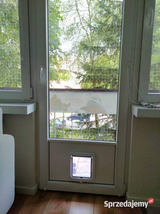 Drzwiczki kota psa montaż w drzwiach oknie małopolskie Kraków