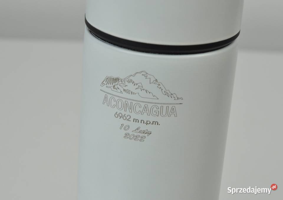 Termos 470 ml logo grawer BIAŁY 50 Leżajsk