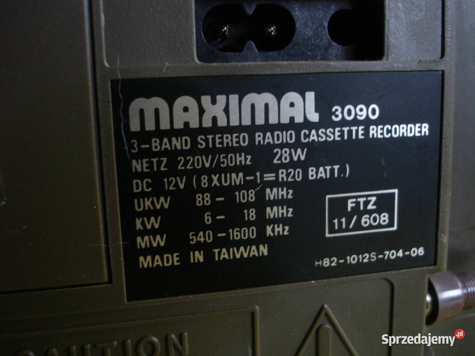 Radiomagnetofon MAXIMAL 3090 Zielona Góra sprzedam
