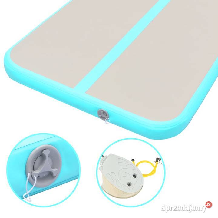 vidaXL Mata gimnastyczna z pompką 400x100x10 PVC
