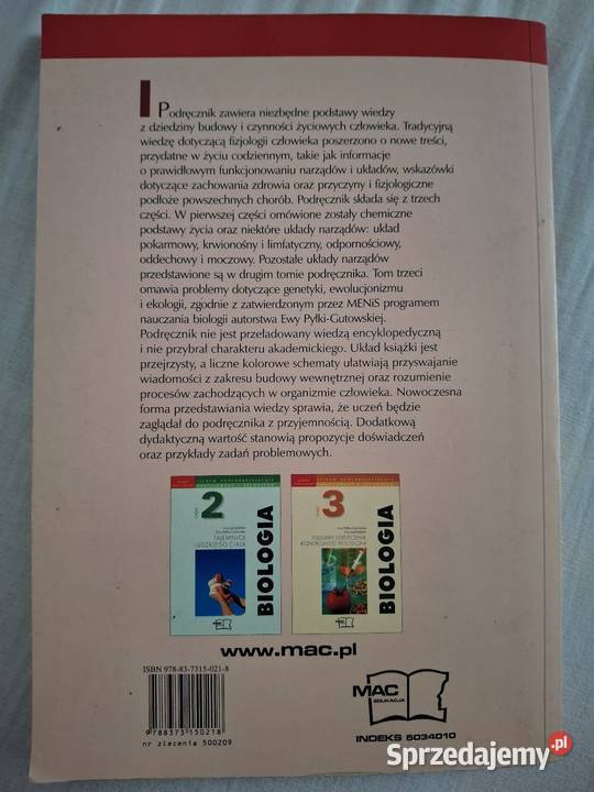 Biologia podręcznik tradycyjny podręcznik Jasło
