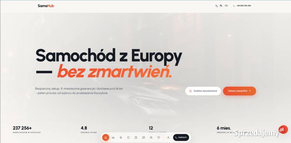 Gotowa platforma marketplace samochodowego Warszawa