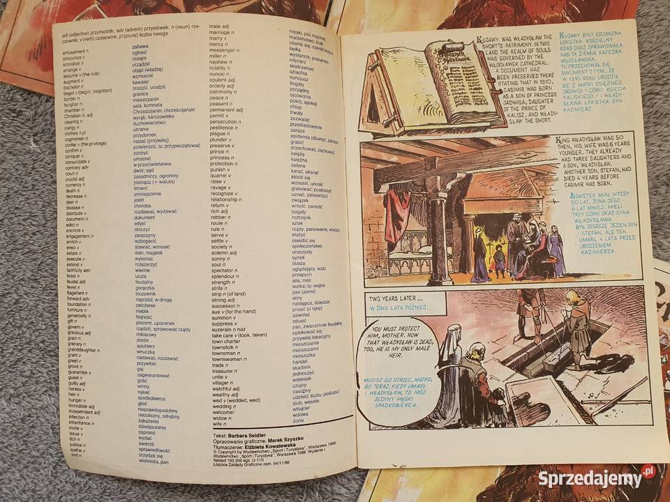 Kazimierz Wielki zestaw 4 komiksów różne wersje Gdynia