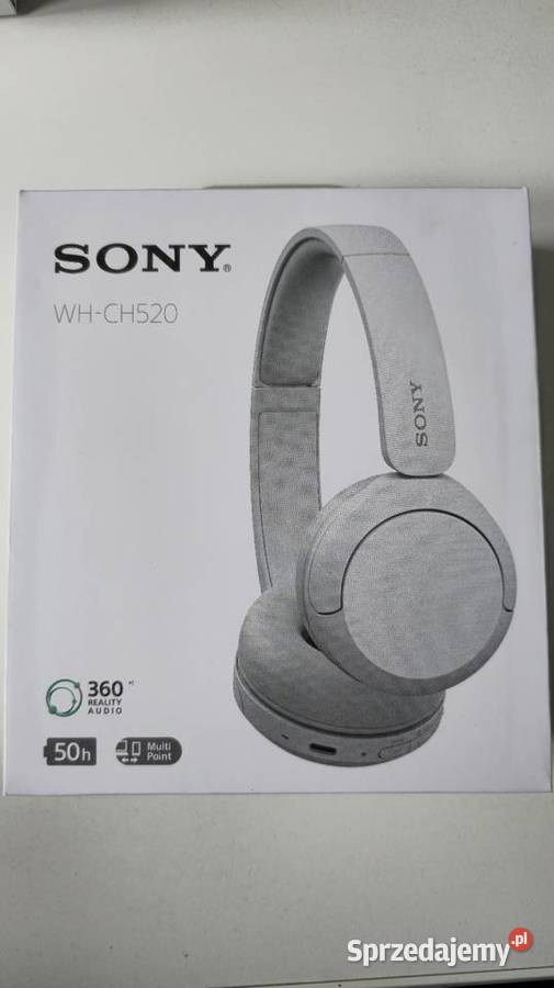 SONY WHCH520 bluetooth 52 Białe bezprzewodowe