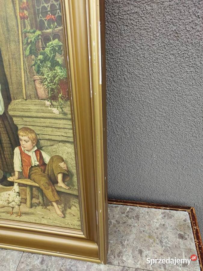 Obraz druk reprodukcja Anker 1865 Dziewczynka pomorskie Tczew