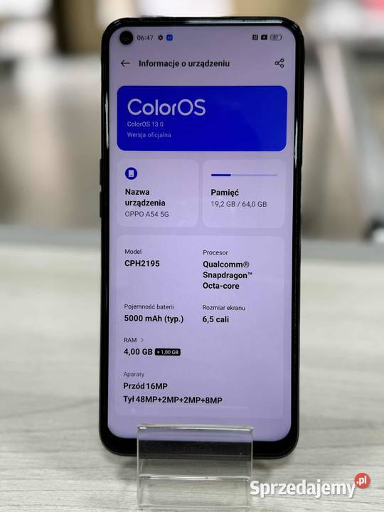 Smartfon Oppo A54 5G