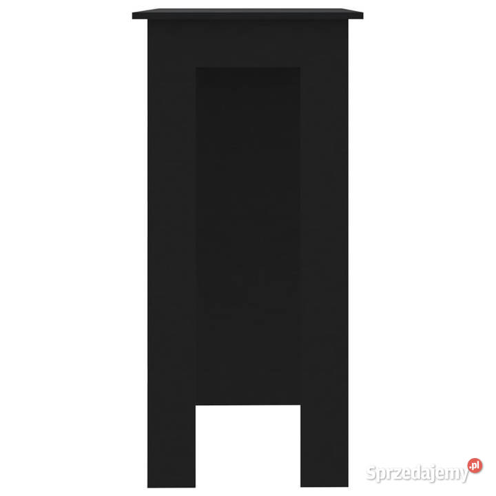 Stolik barowy z półkami czarny 102x50x1035 sprzedam