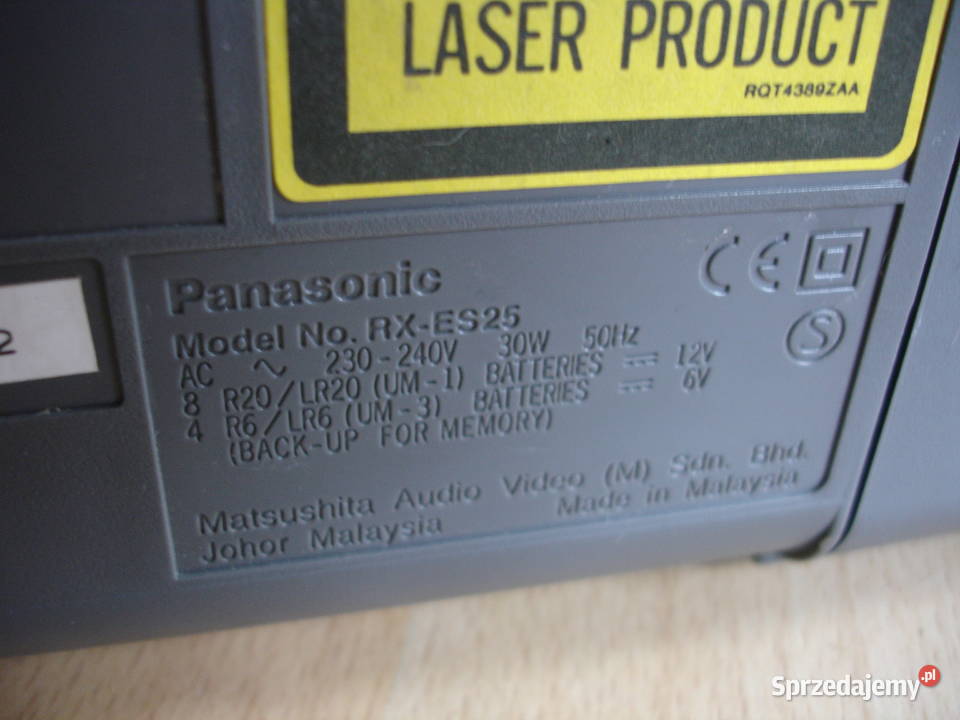 Radiomagnetofon PANASONIC RXES25 lubuskie Zielona Góra