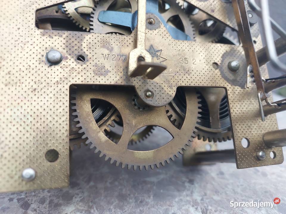 522 Mechanizm starego zegara ściennego Junghans Tczew