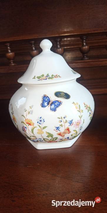 Wazoniki Aynsley Made in eMotylki łąka kwiatki Porcelana i szkło pomorskie Gdańsk