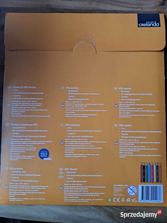 Crelando Plakat xxl do malowania farma Warszawa