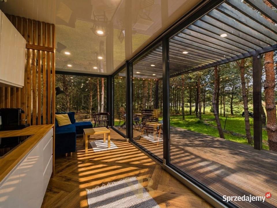 Tiny House na zalesionej działce 1250m w Dolinie Tomczyn