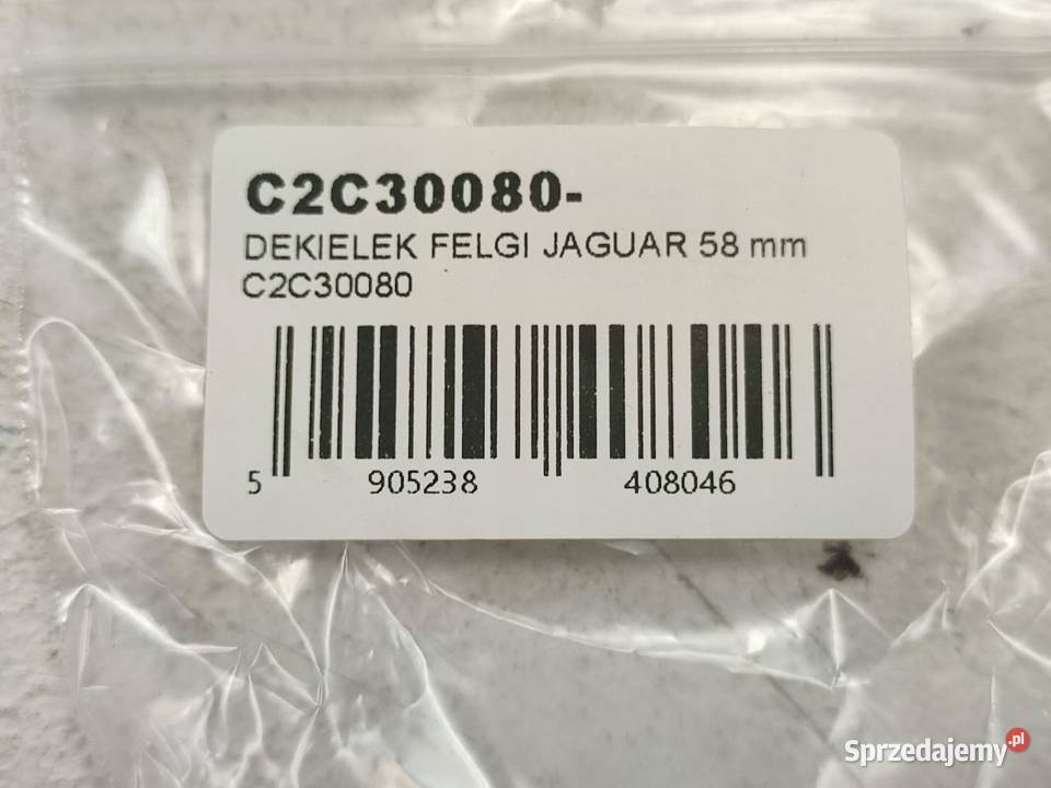 DEKIELEK FELGI JAGUAR 58mm C2C30080 lubelskie