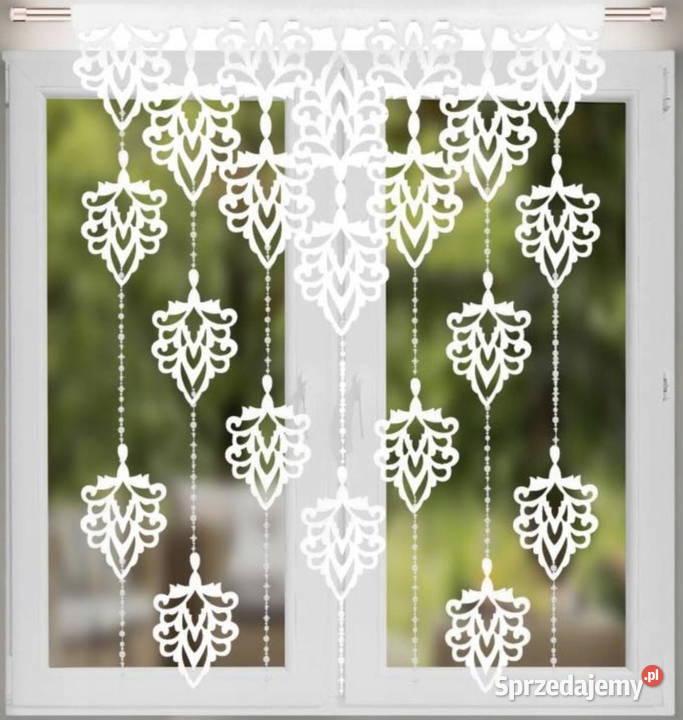 Nowe panele do okna firana z koralikami i śląskie Katowice