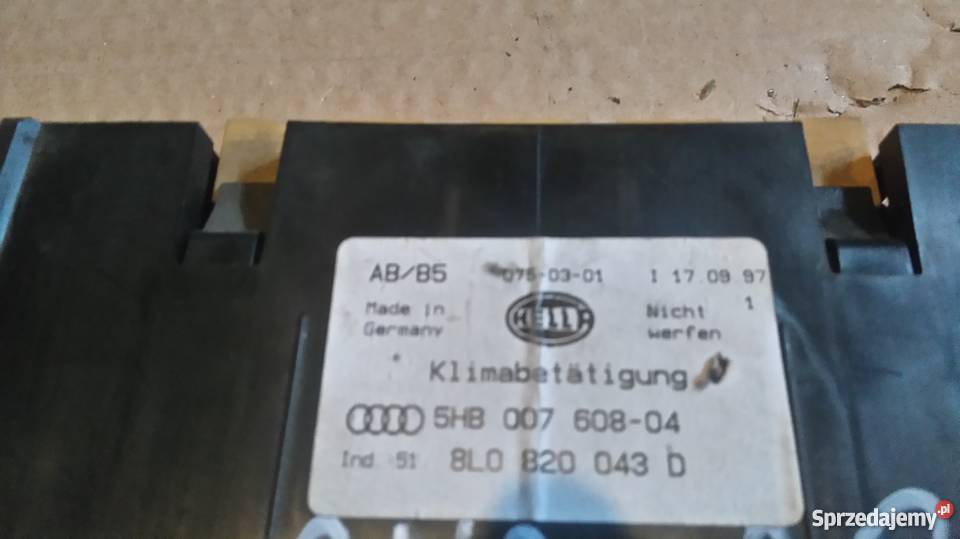 Panel klimatyzacji Audi A3 osobowe Lublin