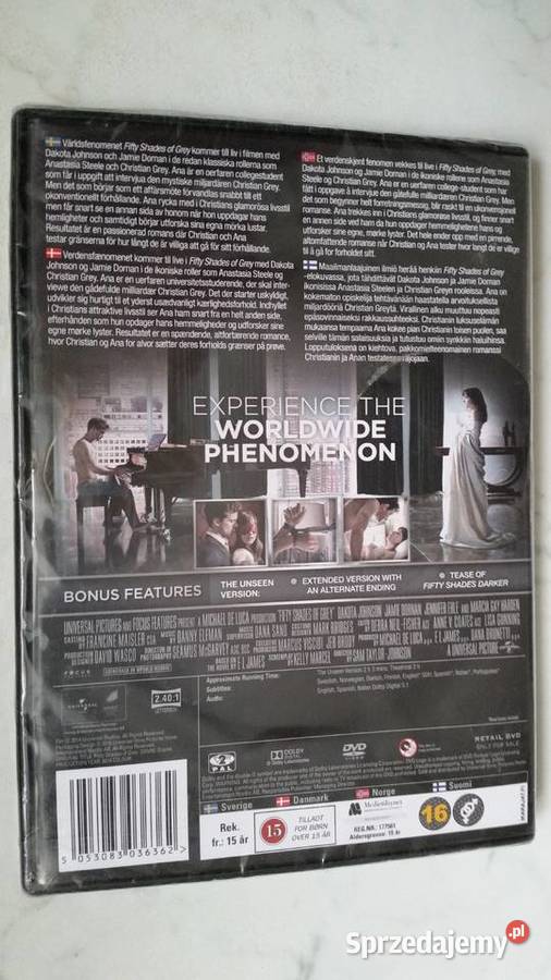Film FIFTY SHADES OF GREY 2015 Universal DVD Filmy Puławy