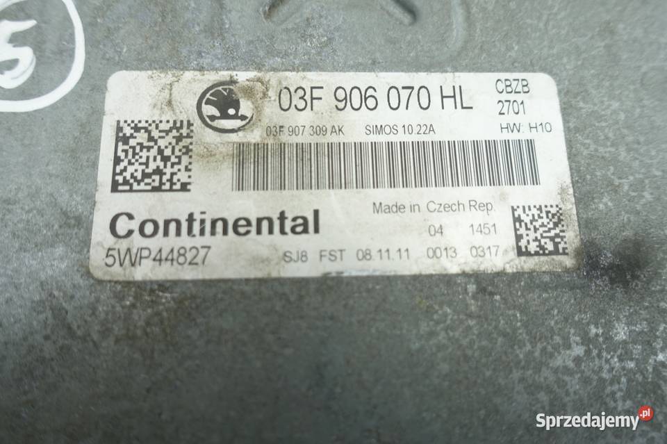 Skoda Fabia II 12 TSI KOMPUTER SILNIKA moduł