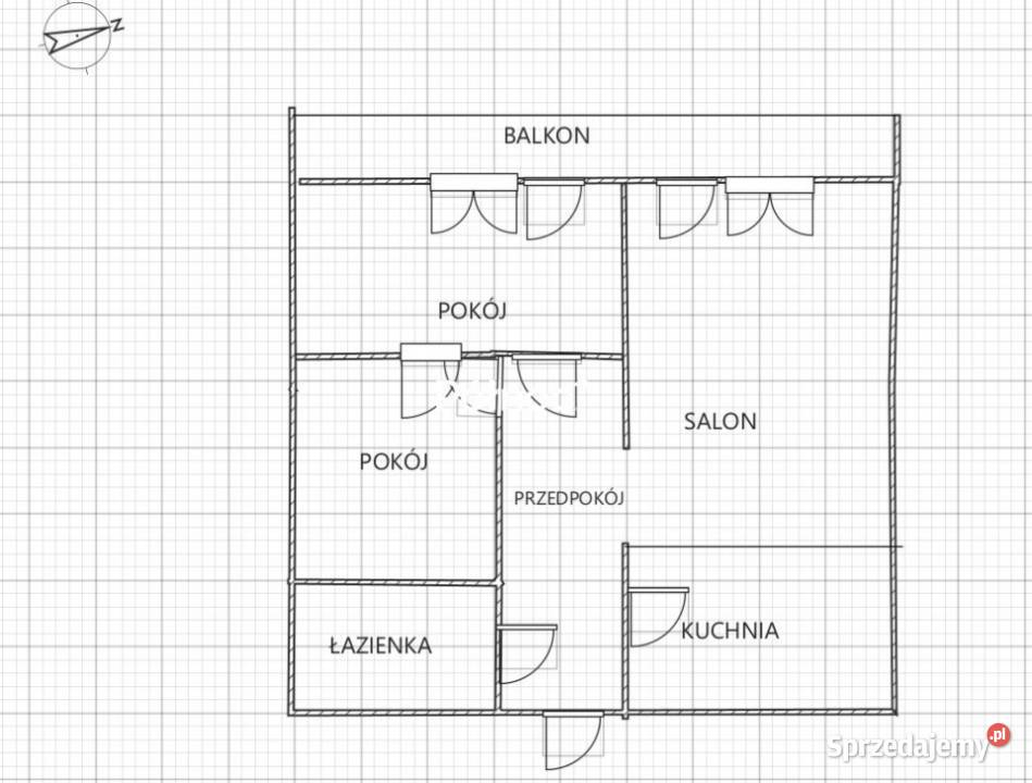 przytulne mieszkanie z dużym balkonem 49.68m2 sprzedam