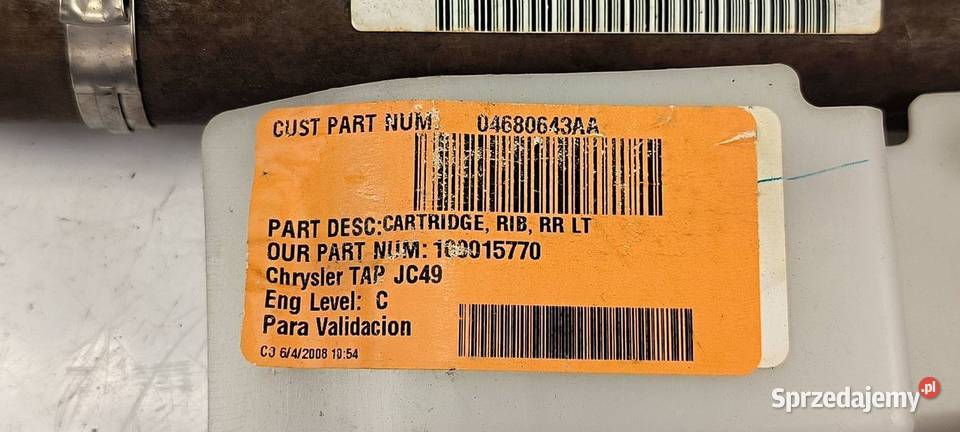 KURTYNA LEWA DODGE JOURNEY JC49 04680643AA Lipno