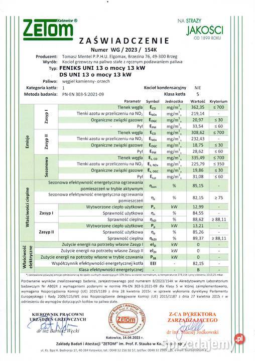 Kocioł piec Drewno WęgielPellet piece 5KLASA Białystok sprzedam