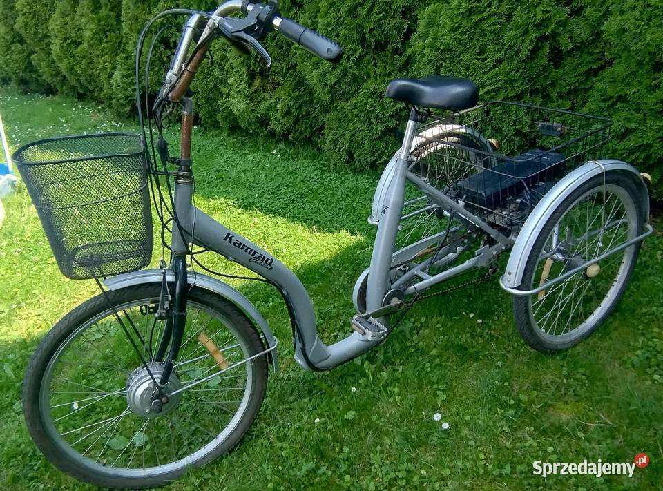 Rower trójkołowy elektryczny inwalidzki Rowery elektryczne Sport i Wypoczynek wielkopolskie Przemęt
