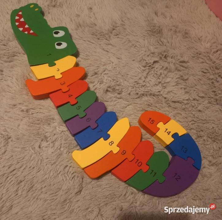 Drewniany Krokodyl Playtive Junior Nauka Zabawę Domaszczyn