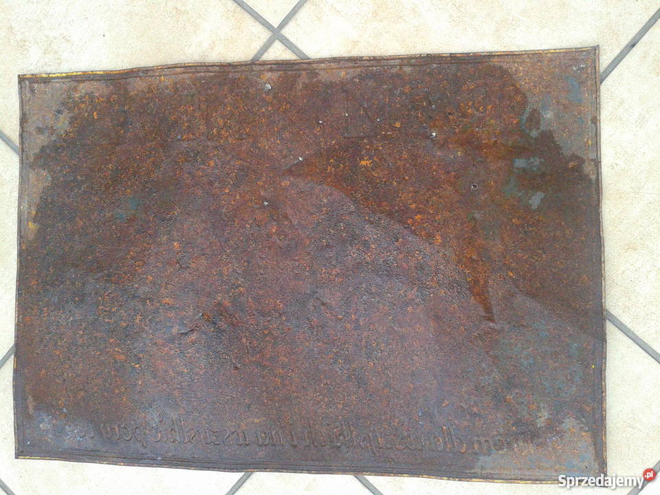 Stara przedwojenna reklama na blasze kremu nivea Bielsko-Biała