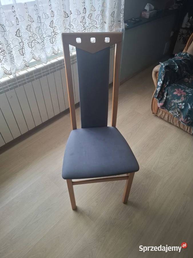 Jasno Brązowy Stół Drewniany krzesła idealny Nekla