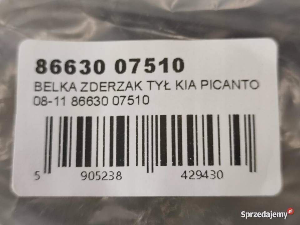 BELKA ZDERZAK TYŁ KIA PICANTO BA 20082011 sprzedam