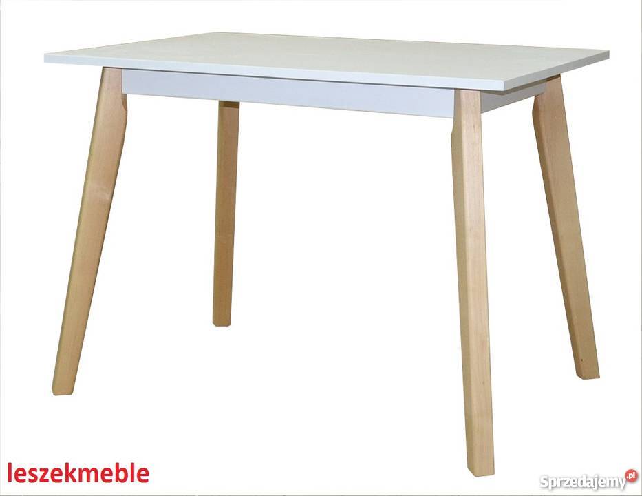 STÓŁ PROSTOKĄTNY KUCHENNY BIAŁY ŁAWA 100 70 MDF Tołkiny sprzedam