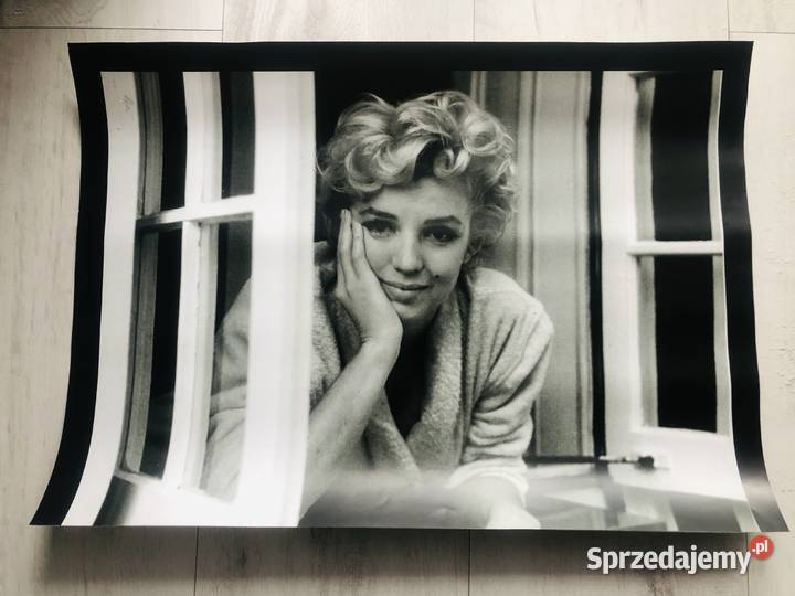 Plakat obraz Marilyn Monroe 45x38 czarnobiały Wyposażenie wnętrz Łódź