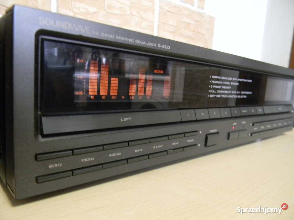 Tanio korektor graficzny z analizatorem widma Wzmacniacze i pokrewne łódzkie Dębołęka