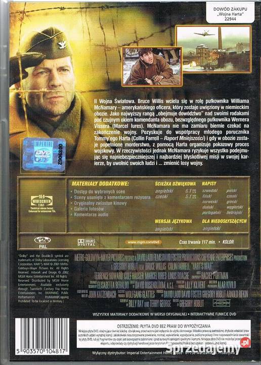 Wojna Harta DVD Bruce Willis Colin Farrell Łódź