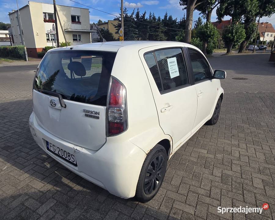 Daihatsu Sirion 10 benzyna 2009r Gorzów Wielkopolski