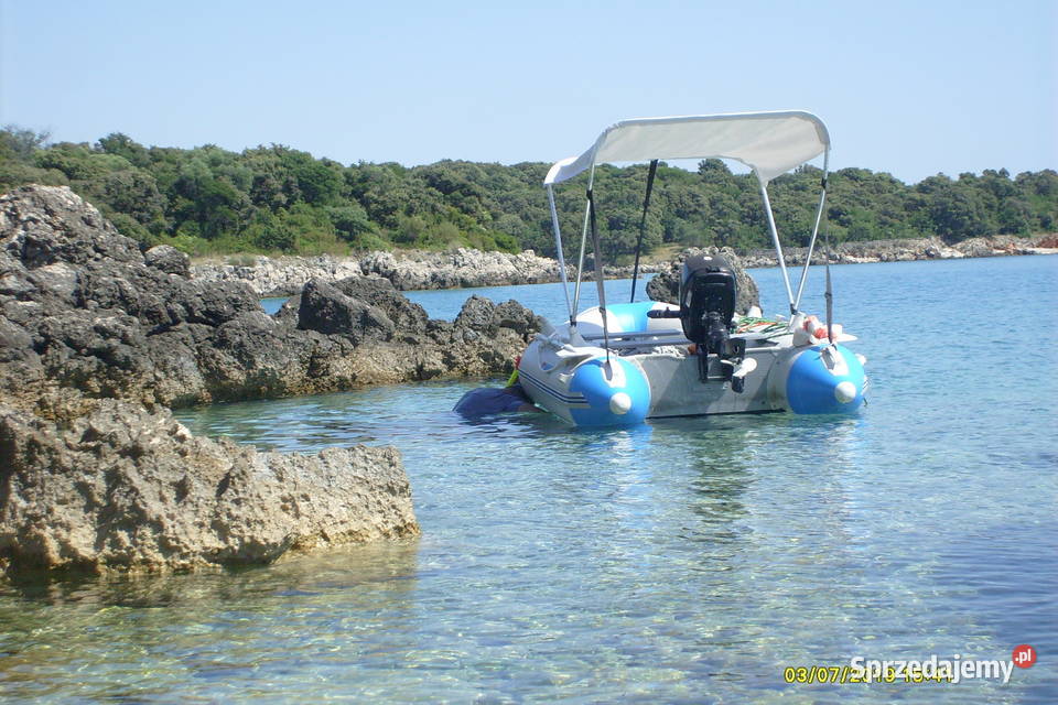 Ponton Pro Marine silnik zaburtowy Seaking 5 na Płaza