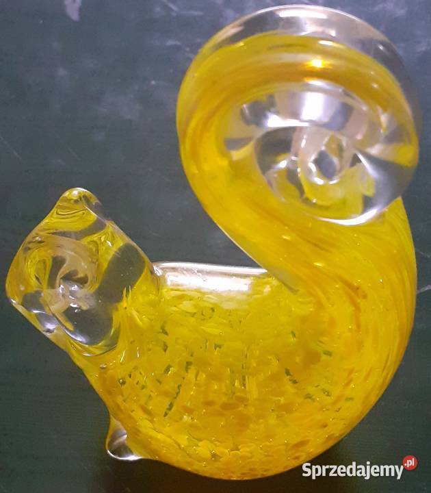 Szkło Murano mały łabedź Prusim