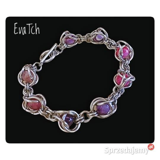 Bransoletka handmade ze stali szlachetnej z Ciechanów