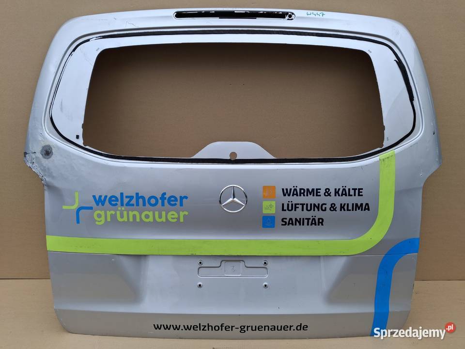 MERCEDES VITO VKLASA W447 KLAPA BAGAŻNIKA TYŁ Klapy bagażnika Bieleń
