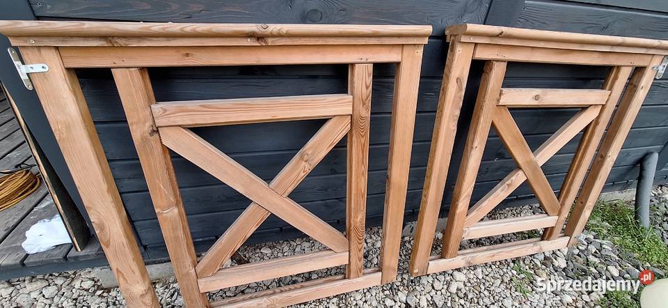 Balustrada drewniana krzyżowa Poznań sprzedam