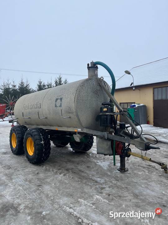 Beczkowóz 10000 litrów Rekordia beczka Myszyniec sprzedam