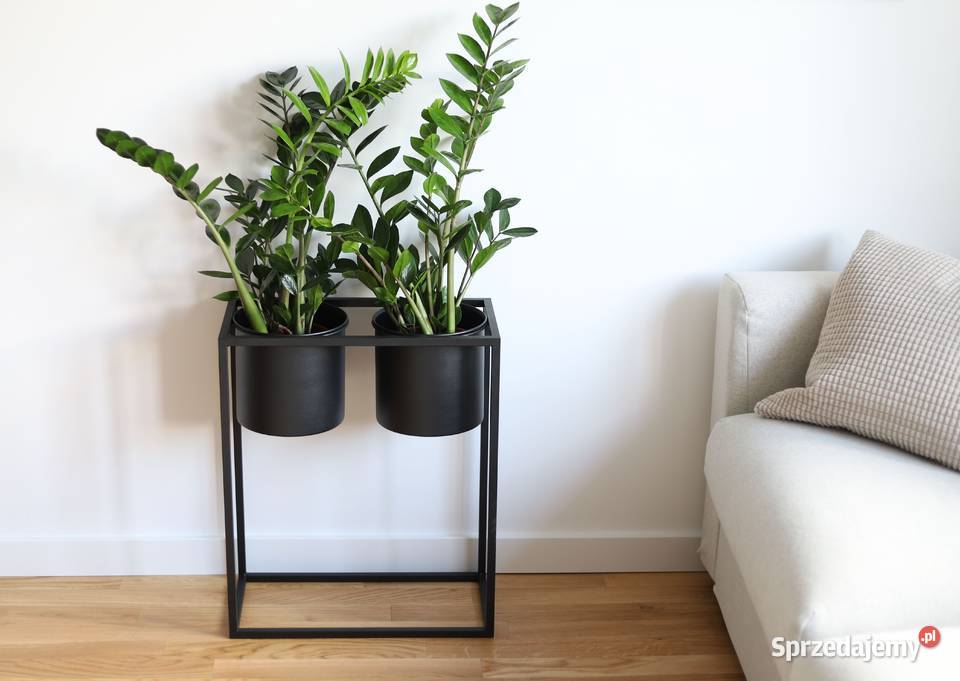 Kwietnik Metalowy Stojak z donicami 60x50 LOFT Sobienie-Jeziory