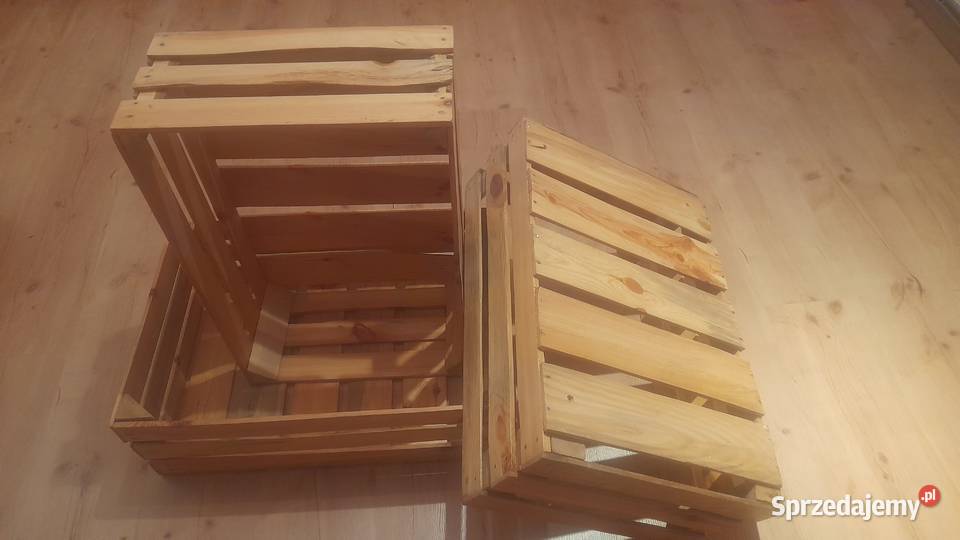 Skrzynki regał półki drewniana z palet Pozostałe Pozostałe